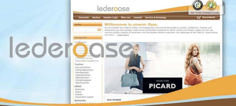 Lederoase Onlineshop für Lederwaren